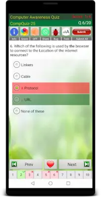 Computer Awareness quiz android App screenshot 10
