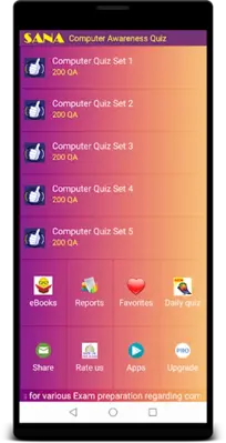 Computer Awareness quiz android App screenshot 13