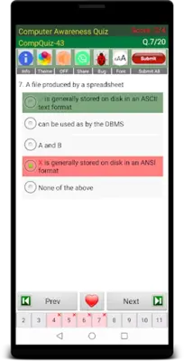 Computer Awareness quiz android App screenshot 7