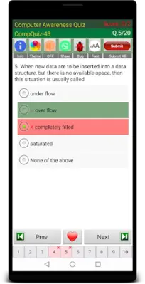 Computer Awareness quiz android App screenshot 8